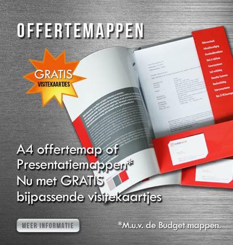 GRATIS visitekaartjes bij aankoop van A4 mappen